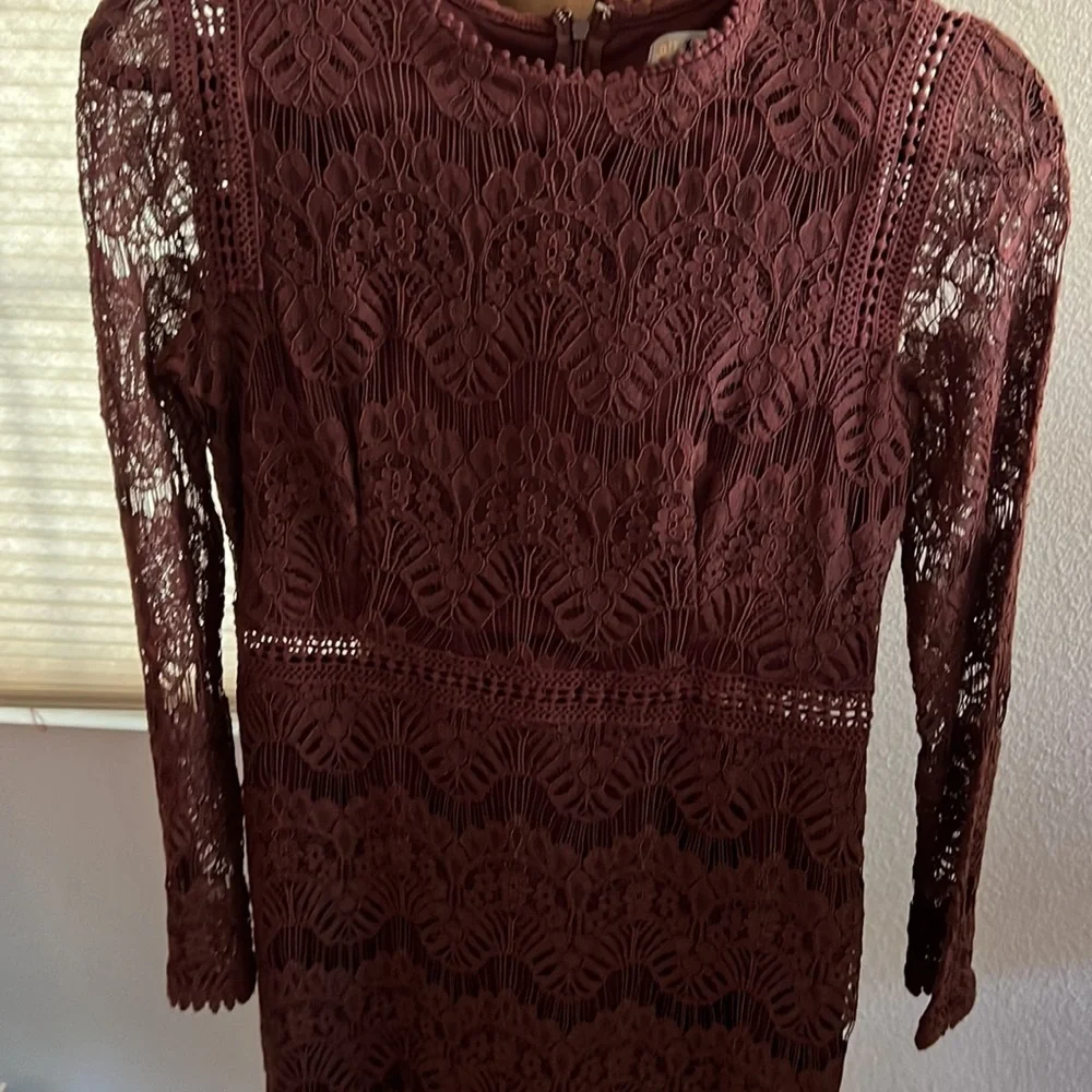 Love X Design Burgundy lace Sz M - Picture 2 of 6